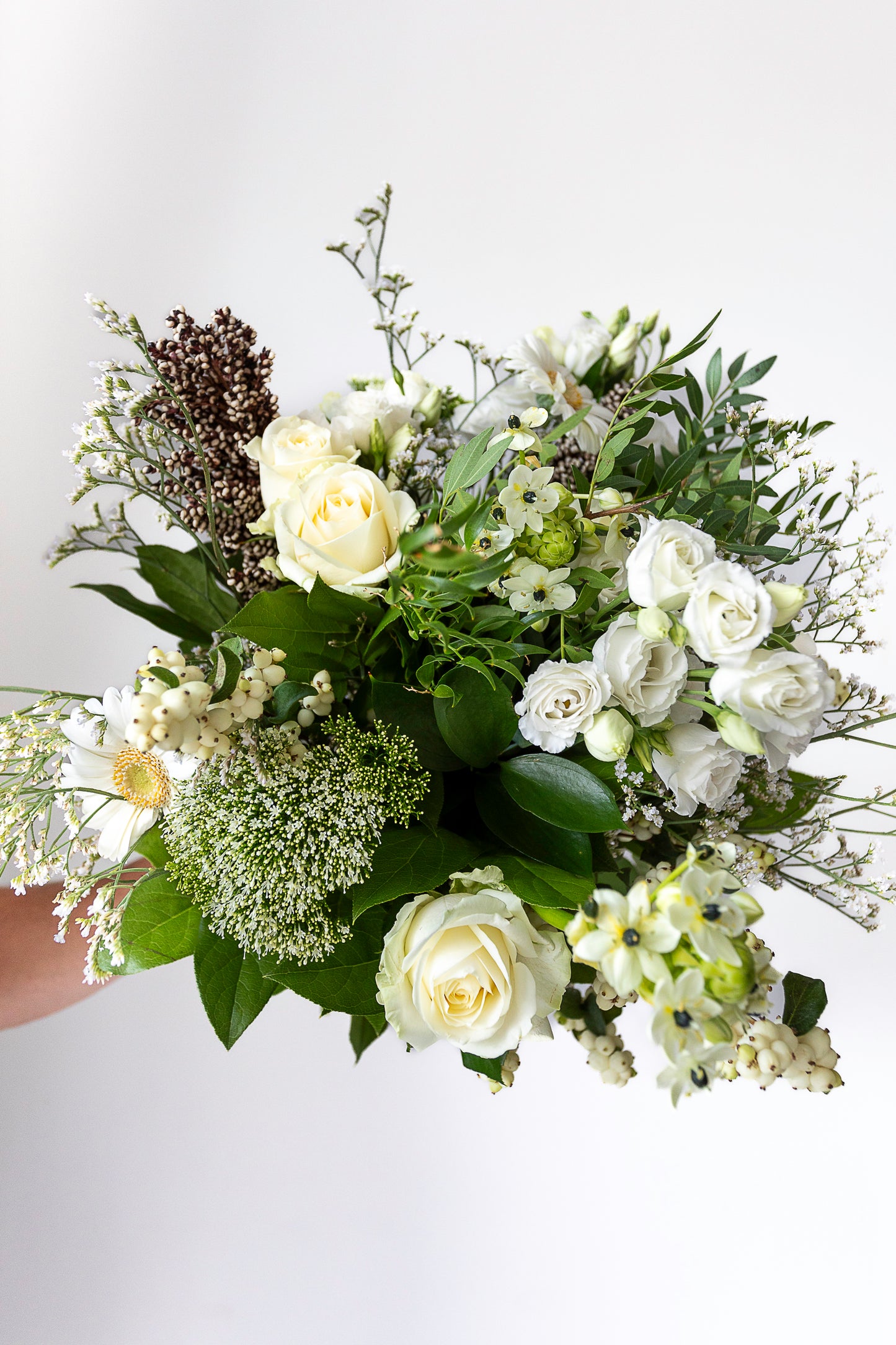 Geschenkpakket Boeket Flower Lady* + Witte wijn Chardonnay (Zuid Afrika)