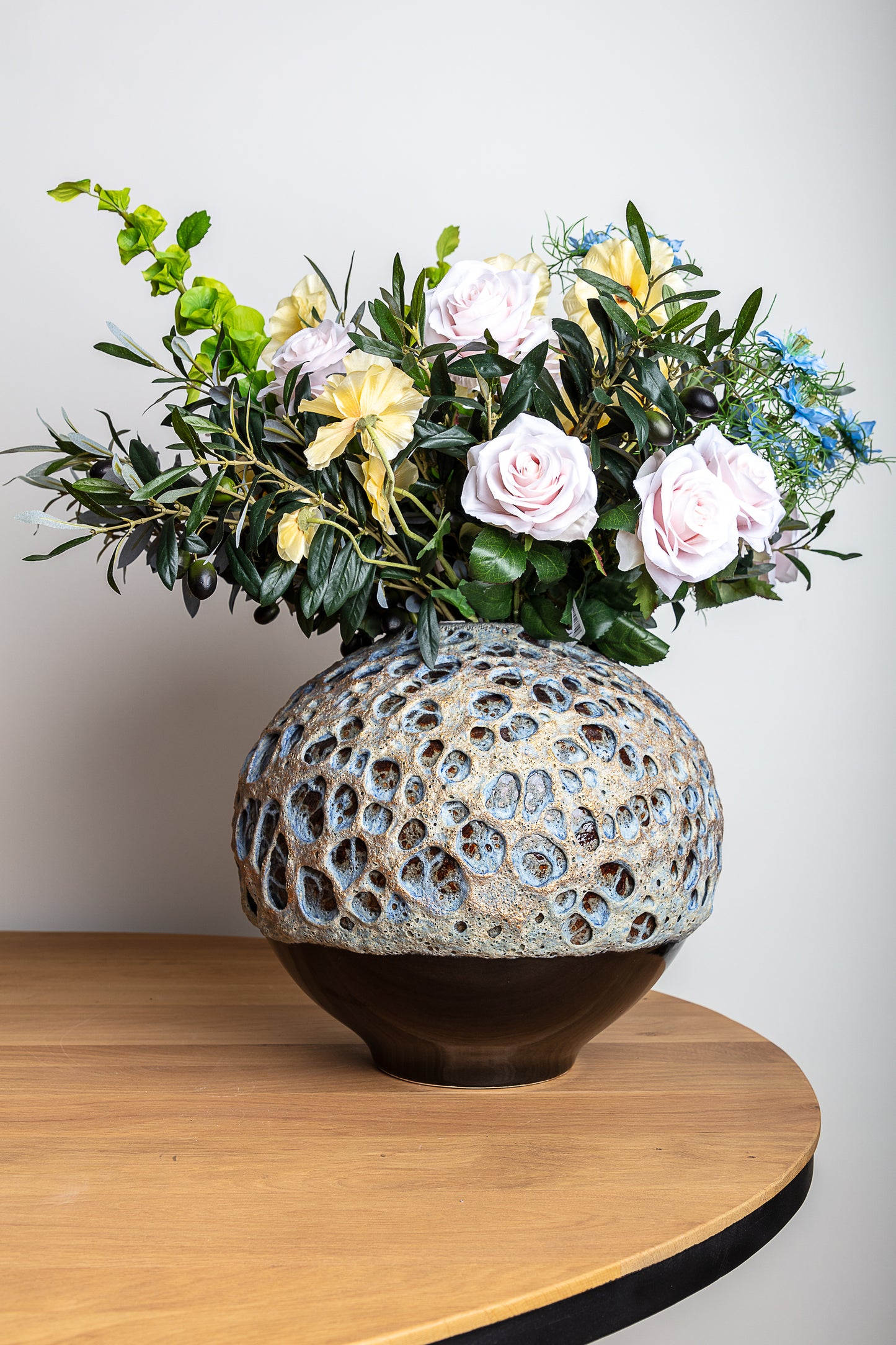 Charmante bolvormige vaas (Bloemen niet inbegrepen*)