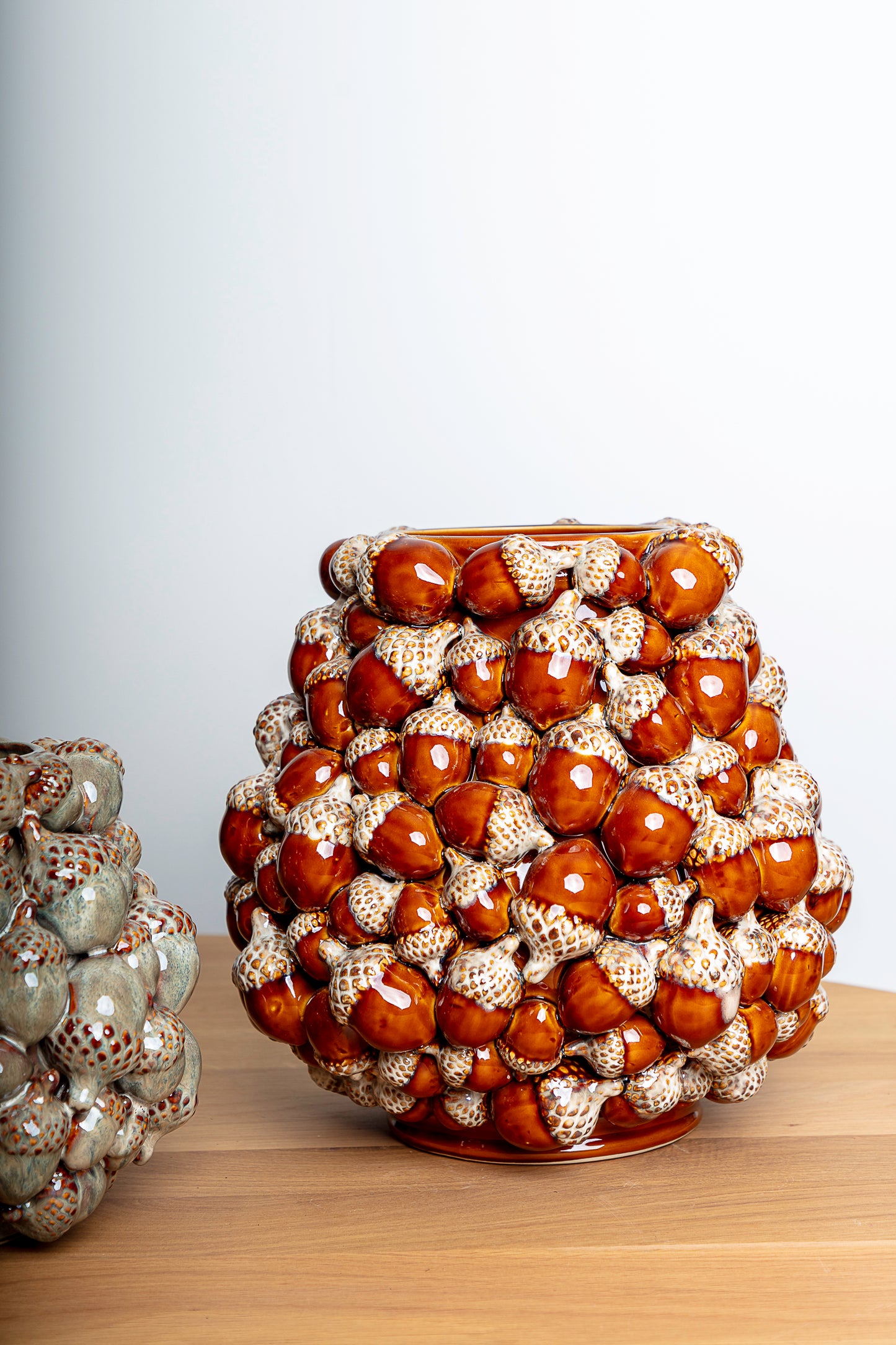 Eikel keramieken pot