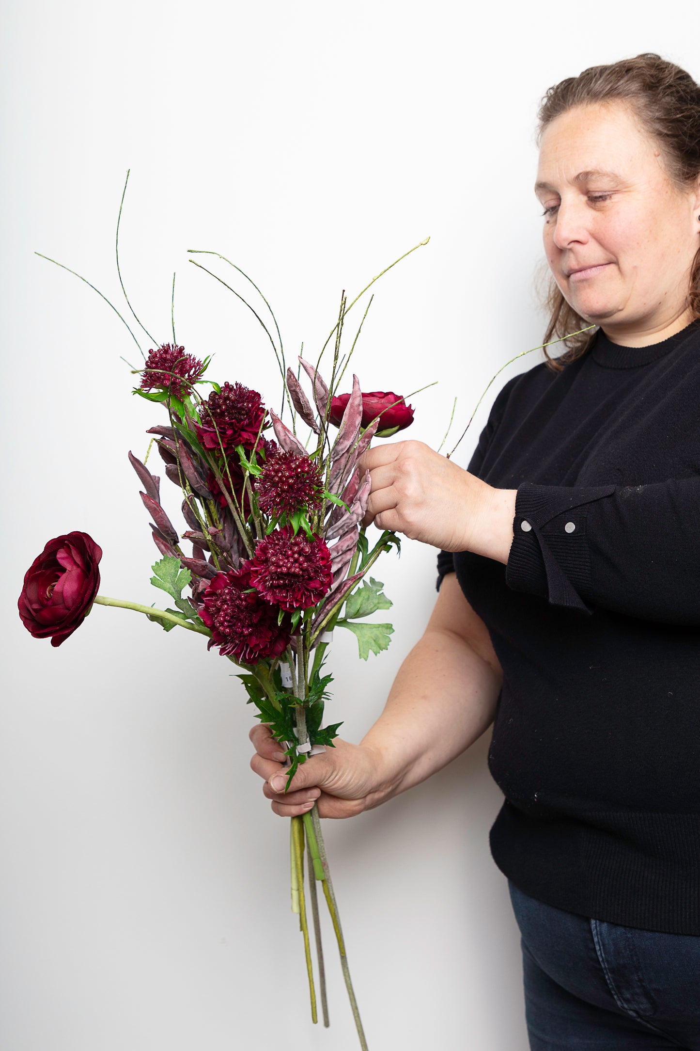 Zijden bloemen 'Amour Rouge'