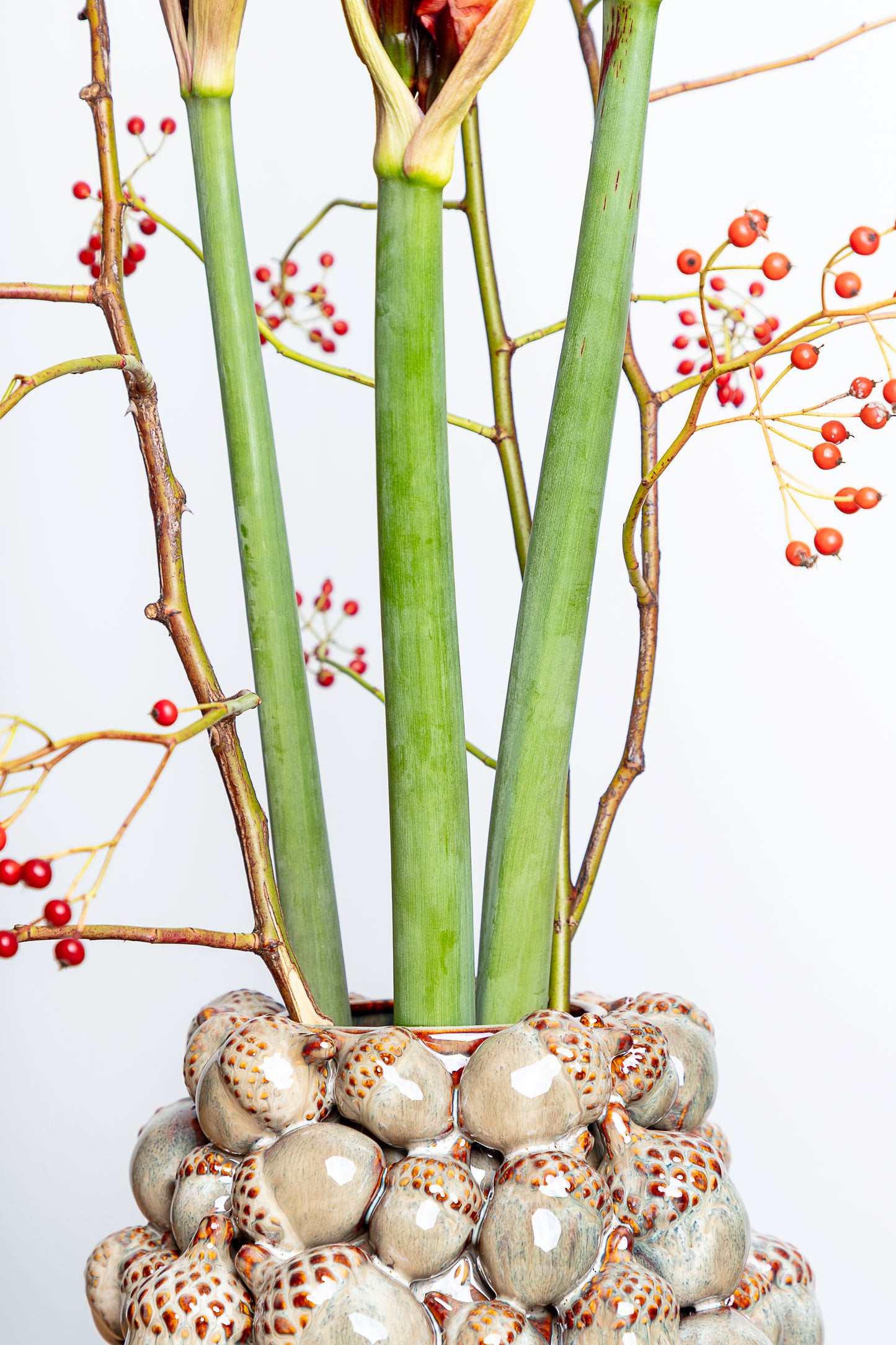 Eikel keramieken pot