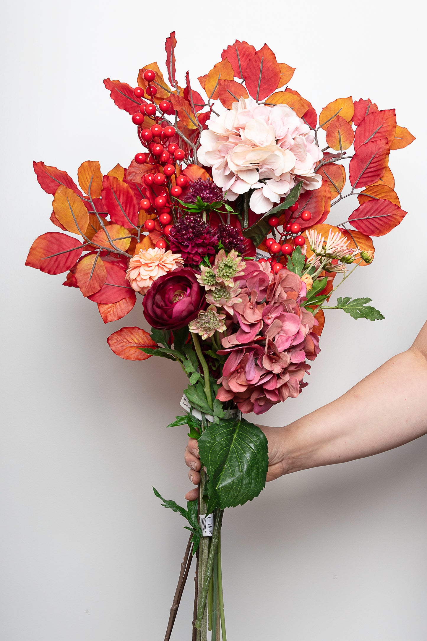 Zijden bloemen 'Warm Goud'