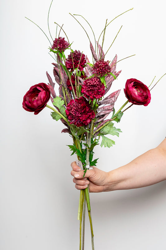 Zijden bloemen 'Amour Rouge'