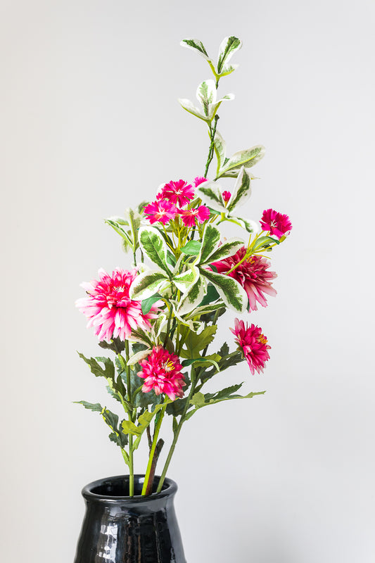 Zijden bloem  roze (set 4 stelen)